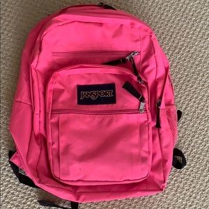 hot pink jansport backpack